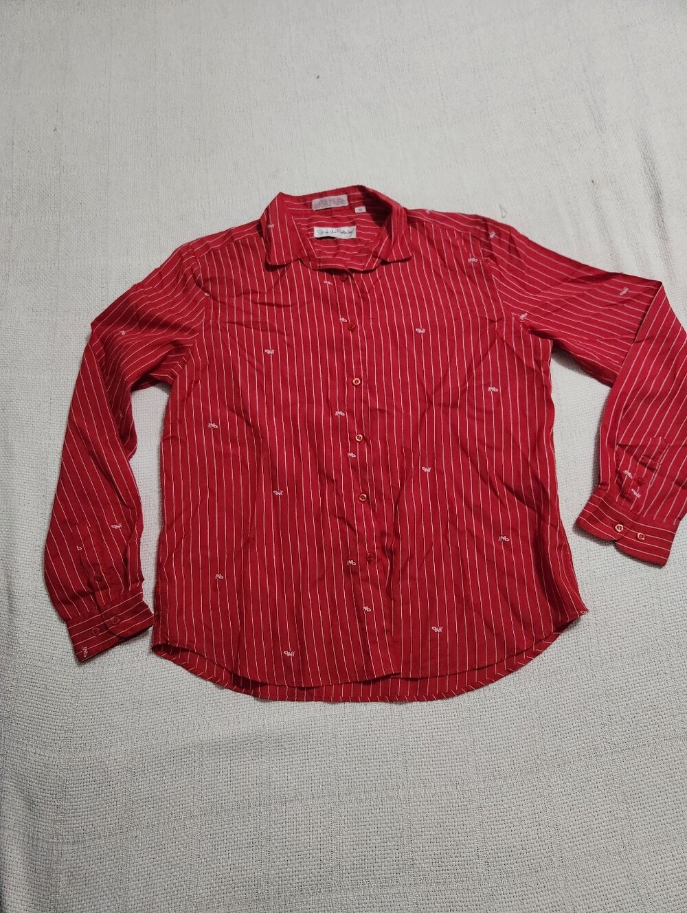 Diane Von Furstenberg Women Vtg Silk Button Size 14 (MED)